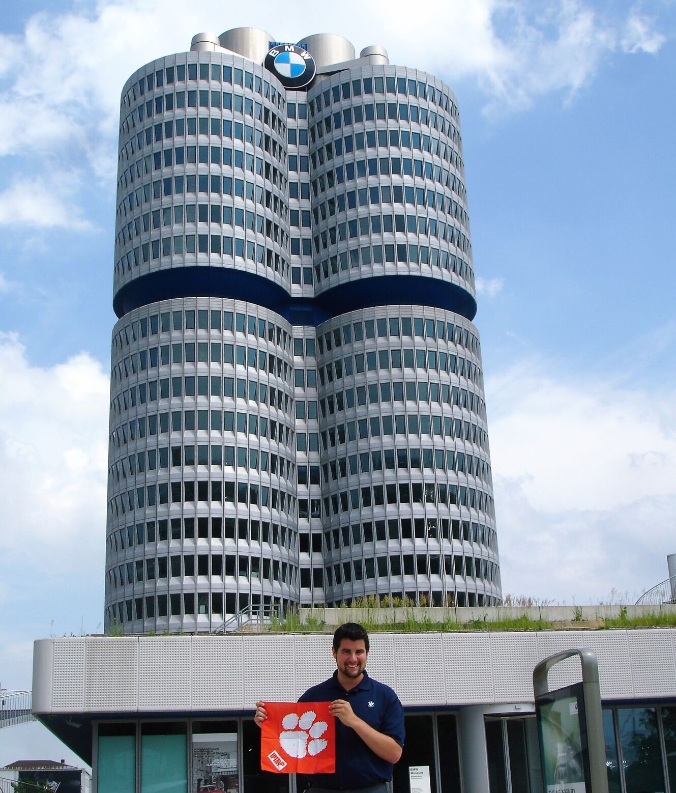 Brian Wright as a student interning at BMW headquarters in Munich